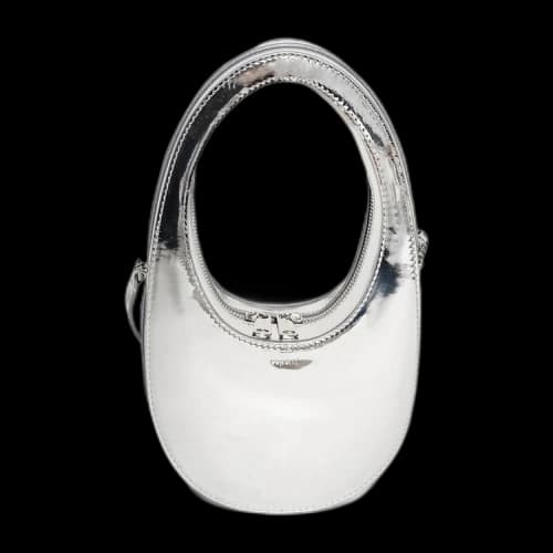 Coperni Mirrored Crossbody Mini Swipe Bag 'Silver'