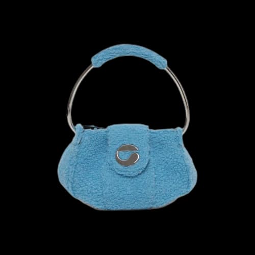 Coperni Fleece Ring Pouch 'Turquoise'