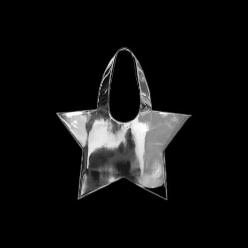 Coperni Mirrored Mini Star Tote Bag 'Silver'