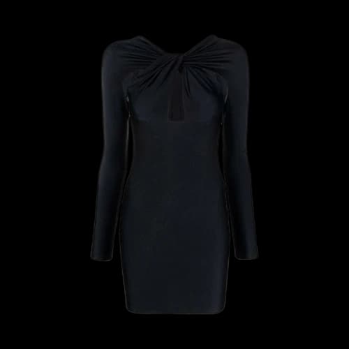 Coperni Cut Out Draped Dress 'Black'