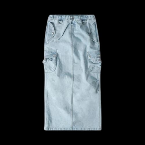Coperni Cargo Maxi Skirt 'Blue'