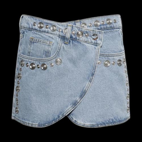 Coperni Studded Denim Mini Skirt 'Blue'