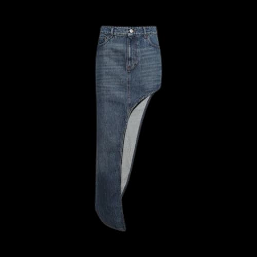 Coperni One-Leg Denim Skirt 'Blue'