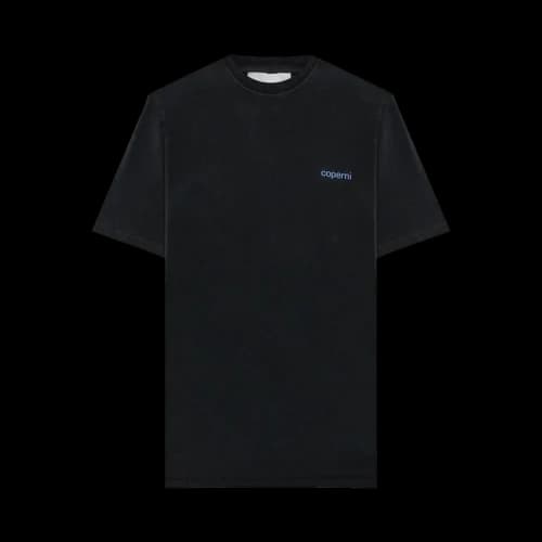 Coperni Washed Logo Boxy T-shirt 'Black/Blue'