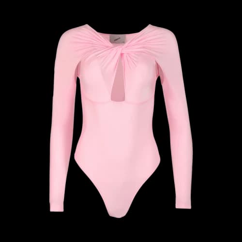 Coperni Twisted Cut Out Jersey Bodysuit 'Light Pink'