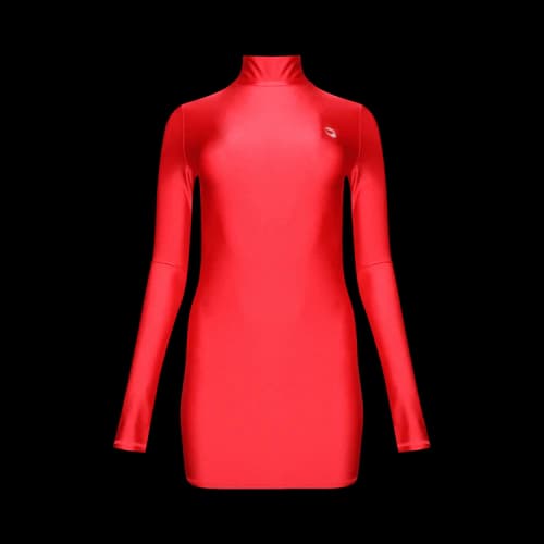 Coperni High Neck Fitted Mini Dress 'Red'