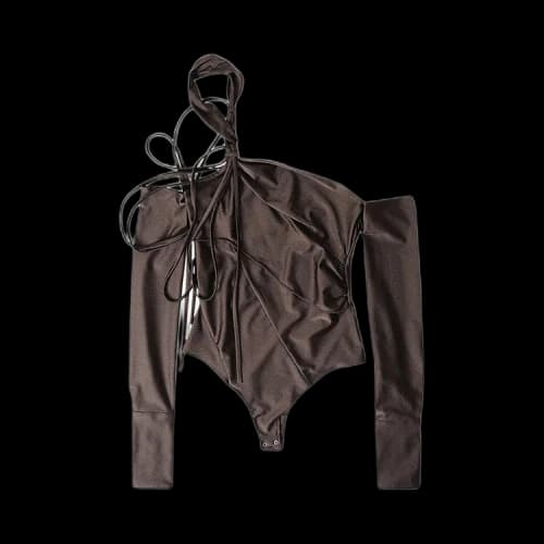 Coperni Multi Strap Bodysuit 'Brown'