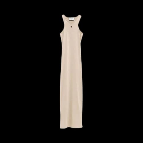 Coperni Tank Top Side Slit Dress 'Beige'
