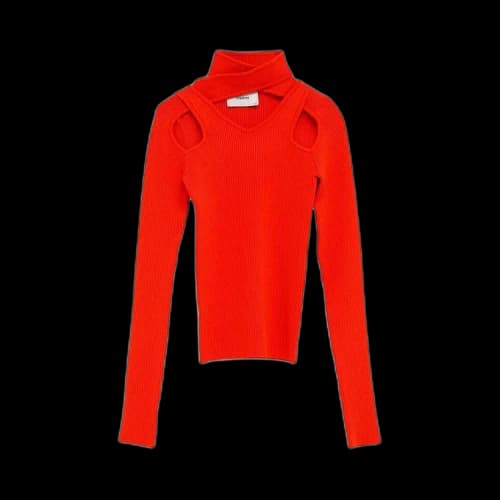 Coperni Cut Out Knit Jumper 'Red'