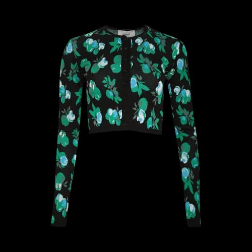 Coperni Jacquard Knitted Cardigan 'Blue'