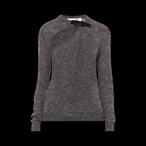 Coperni Buckle Cut-Out Sweater 'Grey'