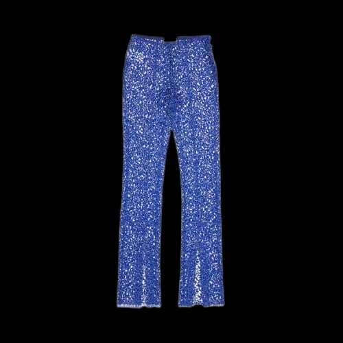 Coperni Lace Flared Pants 'Royal Blue'