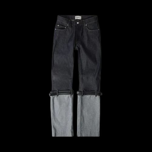 Coperni Hybrid Belted Leg Jeans 'Blue'