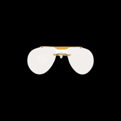 Coperni Clip On Aviator Sunglasses 'White'