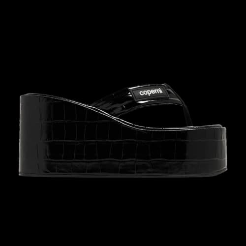Coperni Wedge Sandal 'Crocodile - Black' (Women's)
