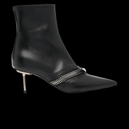Coperni Zip Ankle Black Leather Boot 'Black' (Women's)