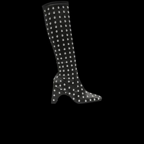 Coperni Studded Bridge Stretch Boot 'Black Silver' (Women's)