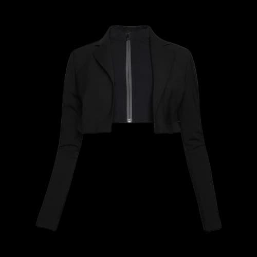 Coperni Hybrid Cropped Tailored Jacket 'Black'