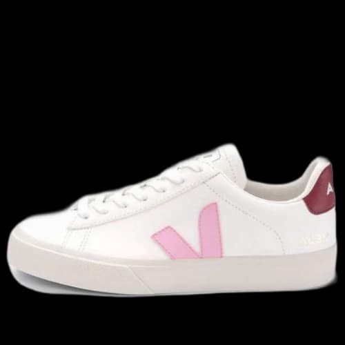 Veja Campo Chromefree Leather 'White Guimauve Marsala'