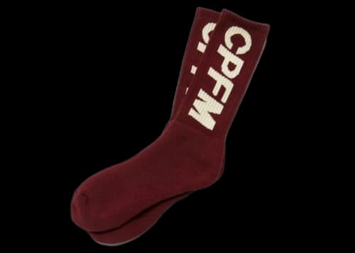 Cactus Plant Flea Market Tube Socks Burgundy