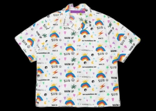 Cactus Plant Flea Market Crop Aloha LSD Shirt White
