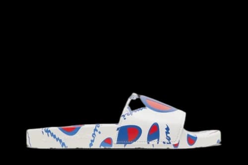 Champion IPO Warped Slide 'Repeat Print - White'