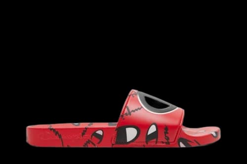 Champion IPO Warped Slide 'Repeat Print - Scarlet'