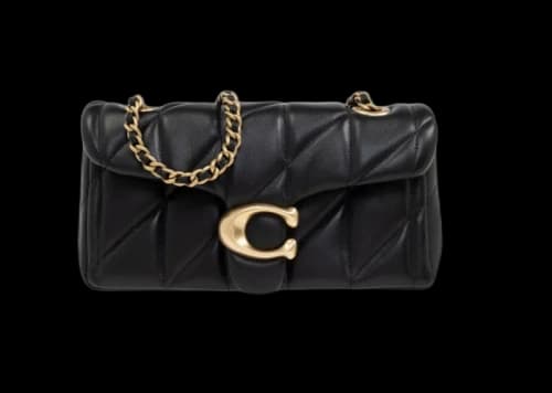 Coach Tabby 20 Quilted Shoulder Bag Black