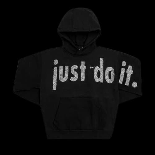 Cactus Plant Flea Market x Nike x Swarovski Crystals Just Do It Hooded Pullover 'Black'