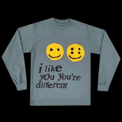 Cactus Plant Flea Market I Like You You're Different Long-Sleeve Tee 'Grey'