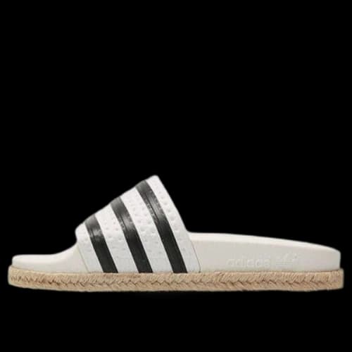 adidas originals Adilette Sports slippers 'White Black' (Women's)