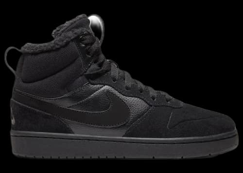 Nike Court Borough Mid 2 Triple Black (GS)