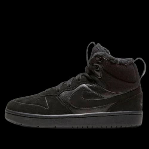 (PS) Nike Court Borough Mid 2 'Triple Black'