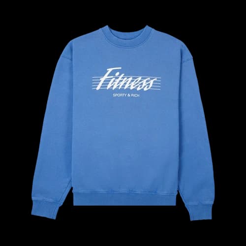 Sporty & Rich 80s Fitness Crewneck 'Sapphire'