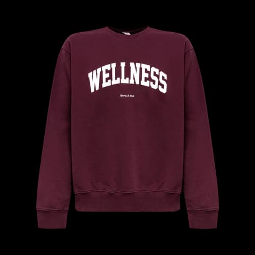 Sporty & Rich Wellness Ivy Crewneck 'Merlot'