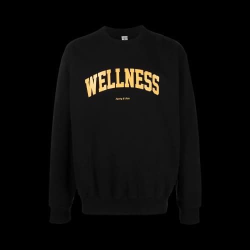 Sporty & Rich Wellness Ivy Crewneck 'Black'