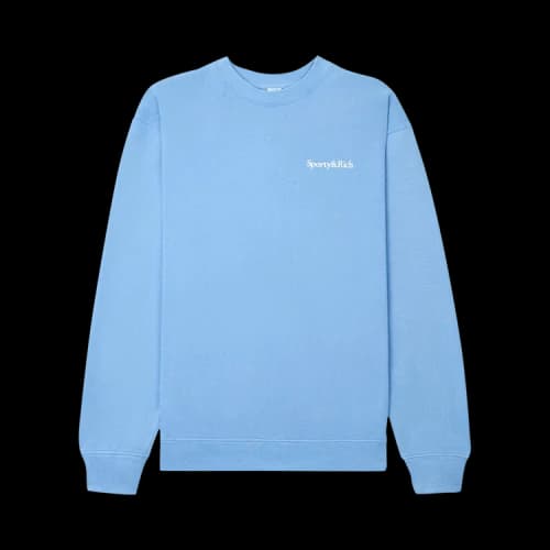 Sporty & Rich Drink More Water Crewneck 'Blue'
