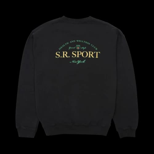 Sporty & Rich Wimbledon Crewneck 'Black'