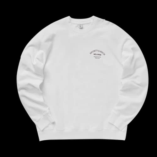 Sporty & Rich Wellness Studio Crewneck 'White'
