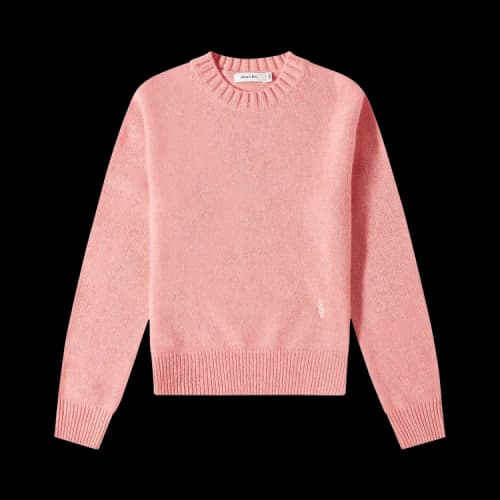 Sporty & Rich Logo Embroidered Crewneck Jumper 'Pink'