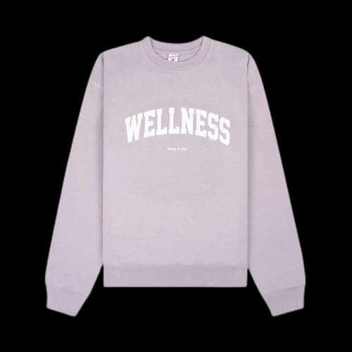 Sporty & Rich Wellness Ivy Crewneck 'Lilac/White'