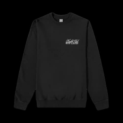 Sporty & Rich Made In USA Crewneck 'Black/White'