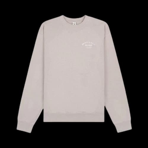 Sporty & Rich Wellness Studio Crewneck 'Dove/White'