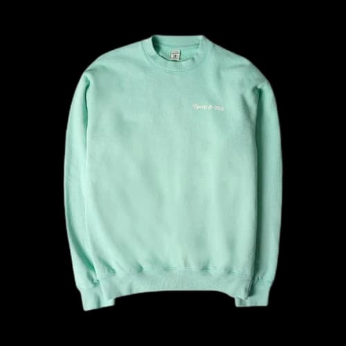 Sporty & Rich Self Love Club Sweatshirt 'Jade/Cream'