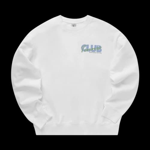Sporty & Rich Agassi Crewneck 'White'