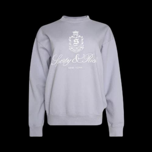 Sporty & Rich Vendome Crewneck 'Soft Lilac/White'