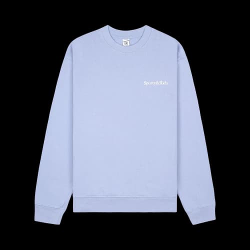 Sporty & Rich Health Is Wealth Crewneck 'Periwinkle'