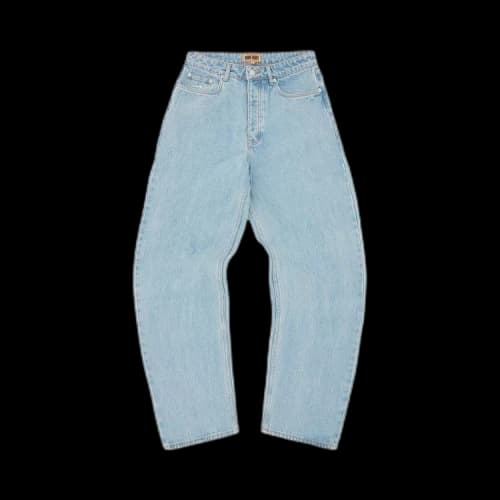 Corteiz Dual Stripe Baggy Jeans 'Stonewash'