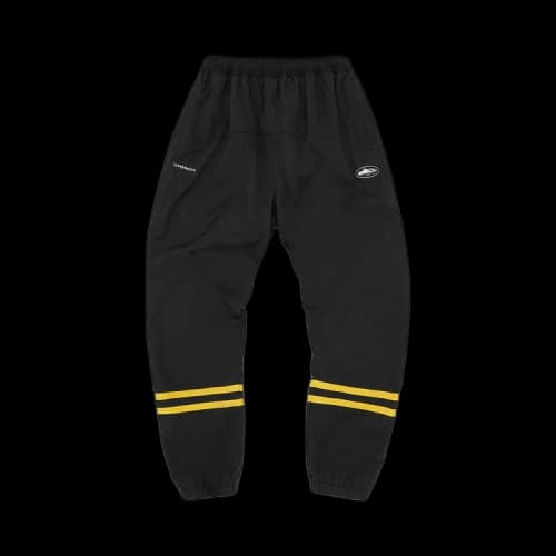 Corteiz Striped Litework Pant 'Black'