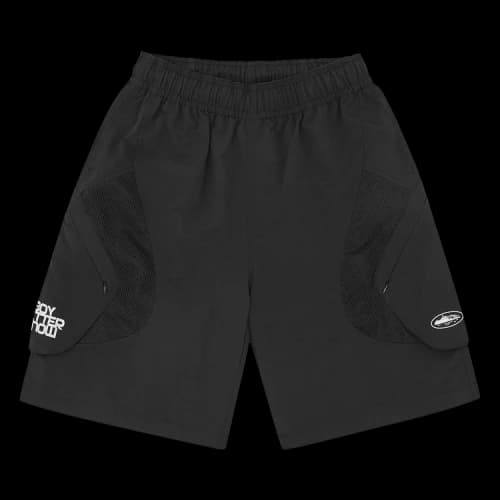 Corteiz Cortiez x BBK Nylon Panel Short 'Black'